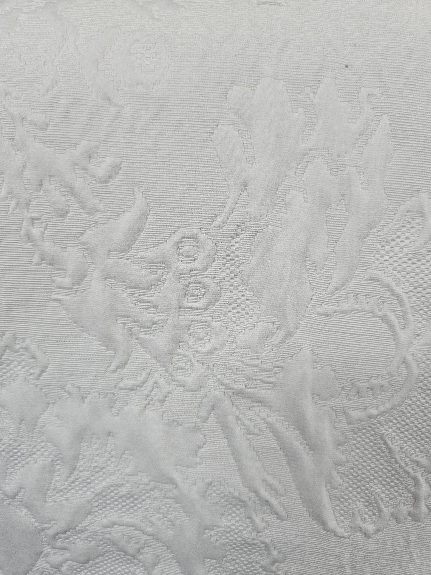 16784 White Matelasse 108"-108"