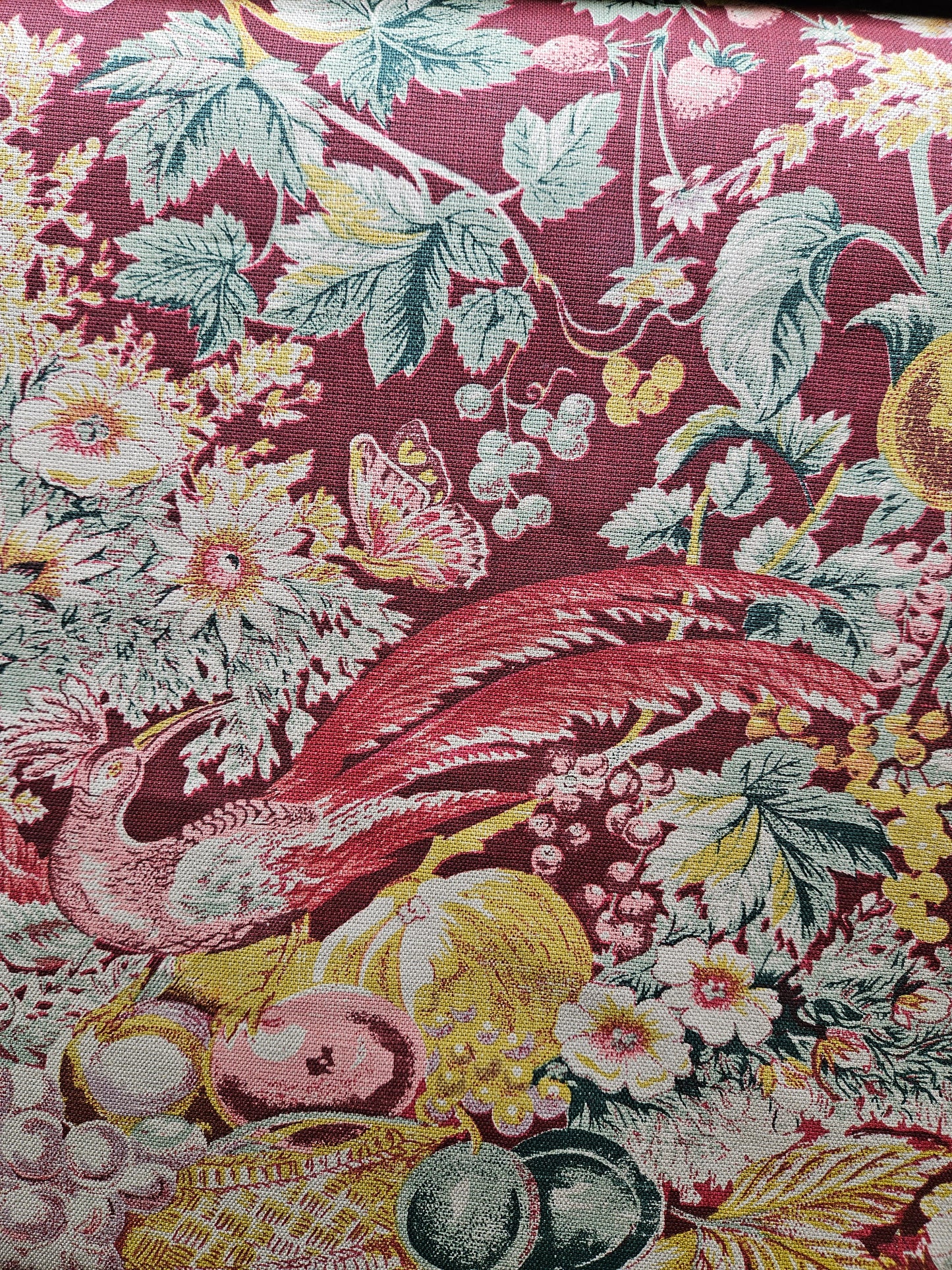 13905 Baker Bird Linen RED