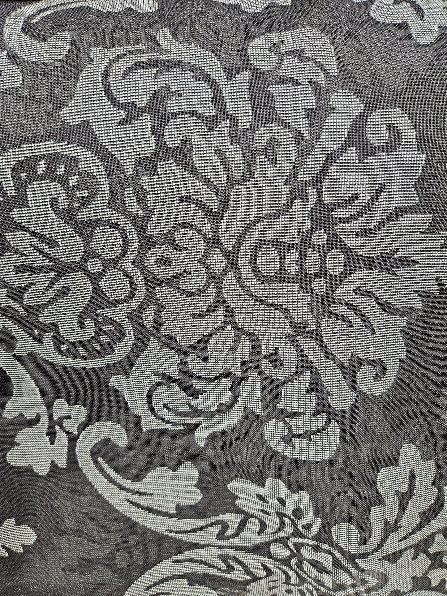 15434 Black/White Damask Sh